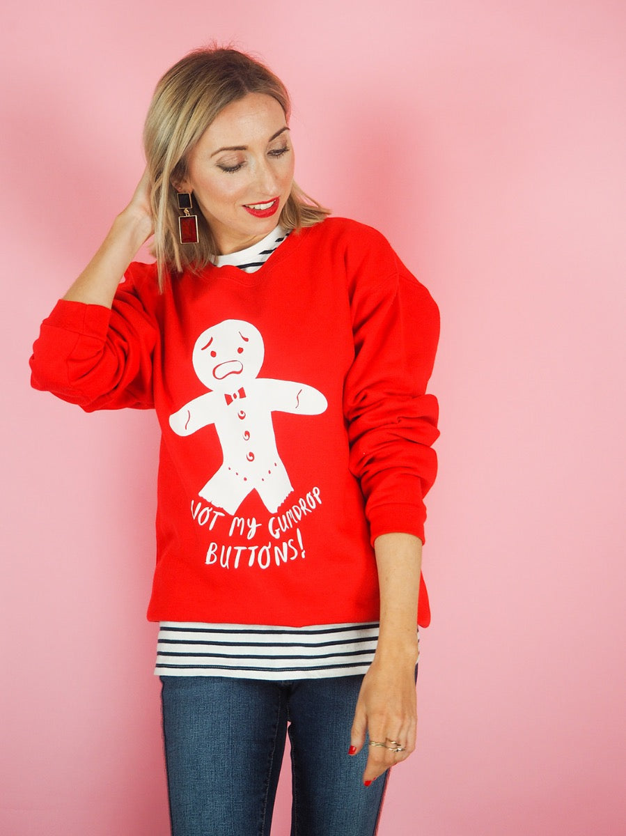 Gumdrop Gingerbread Man Christmas Jumper