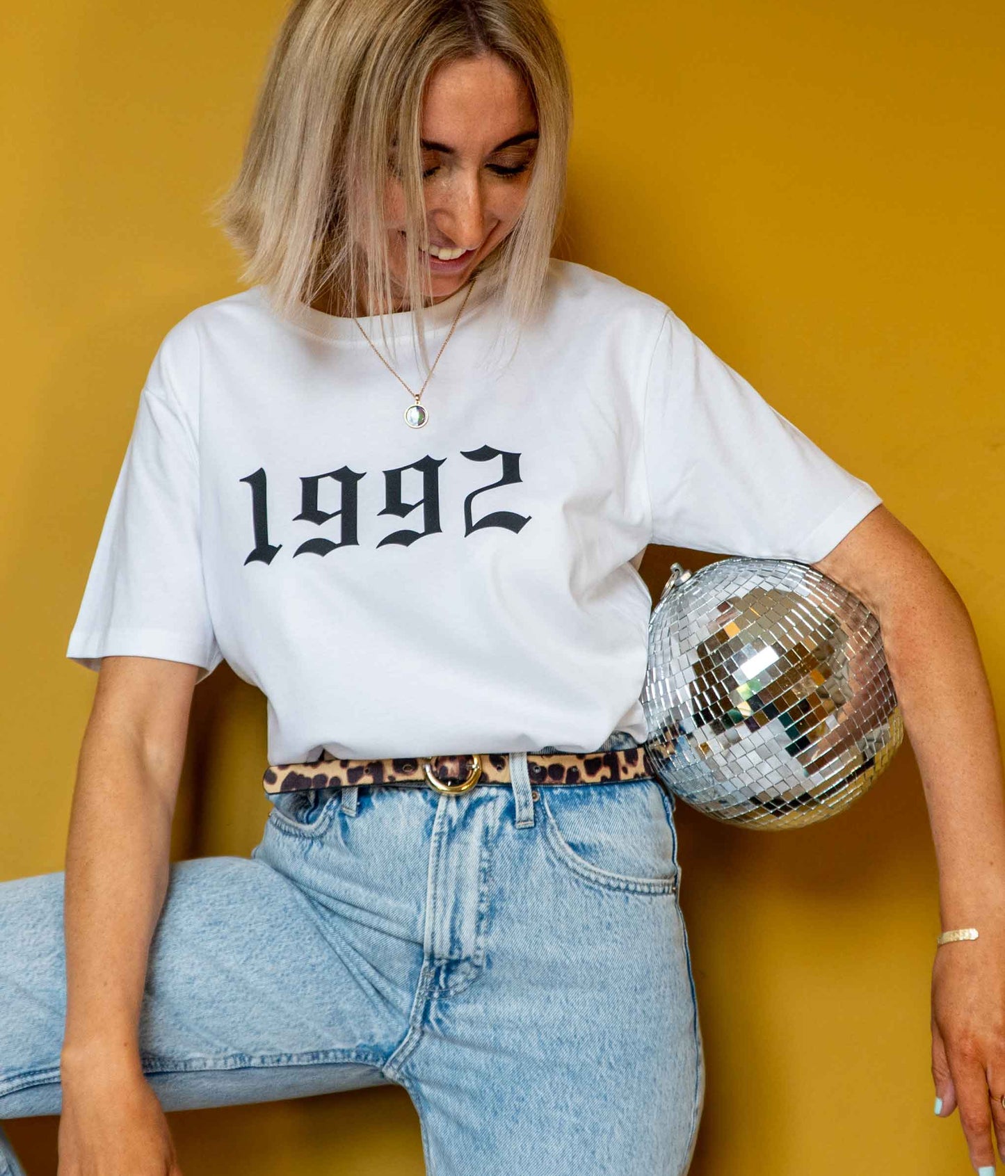 Personalised Old English Year T shirt