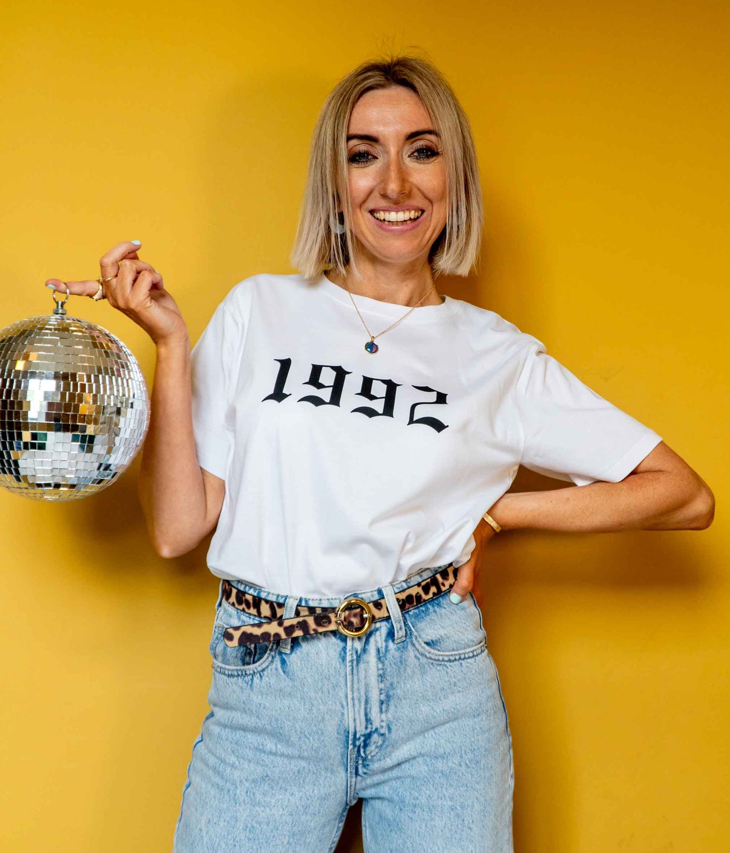 Personalised Old English Year T shirt