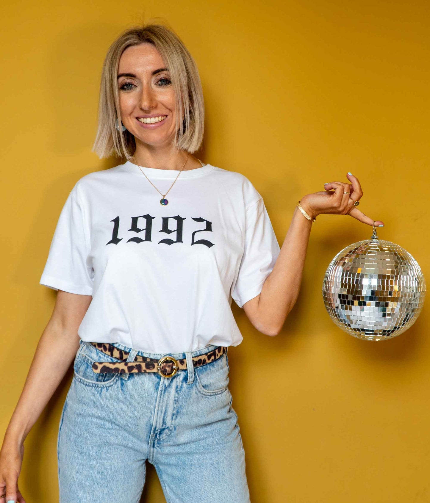 Personalised Old English Year T shirt