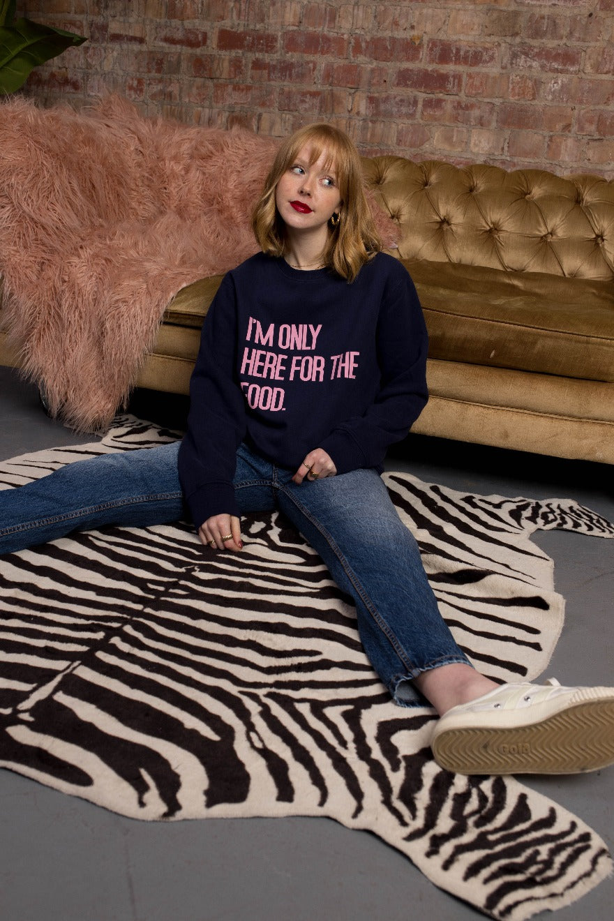 Only Here For The Food Christmas Jumper