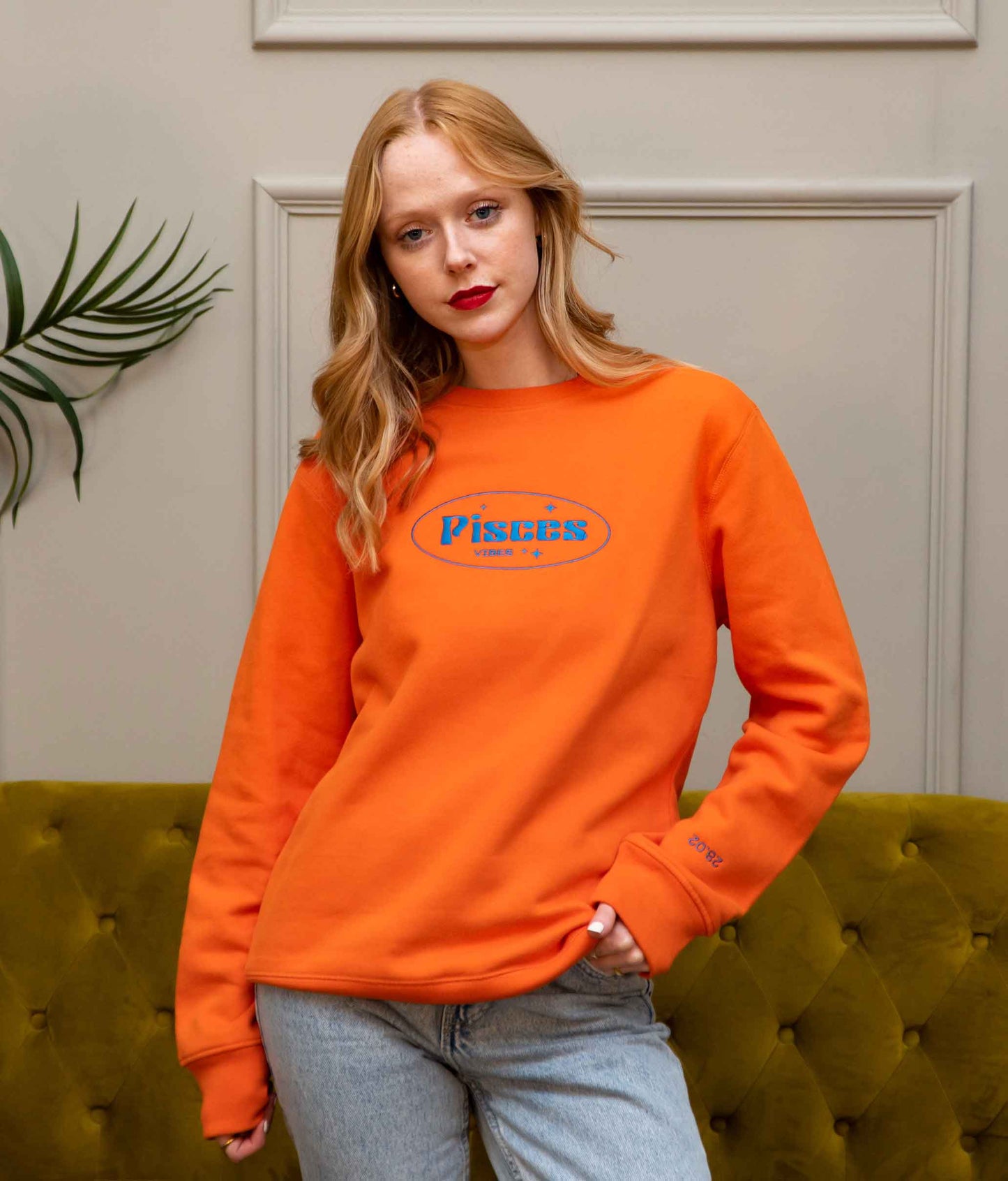 Embroidered Star Sign Sweatshirt