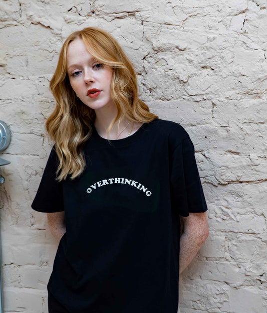 Embroidered Overthinking T-Shirt