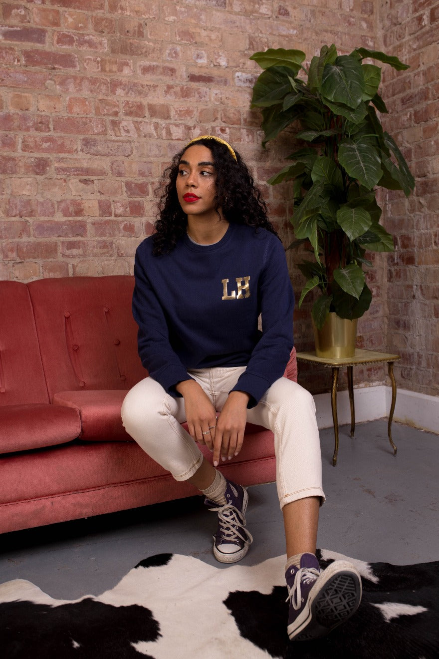 Personalised Initial College Sweatshirt