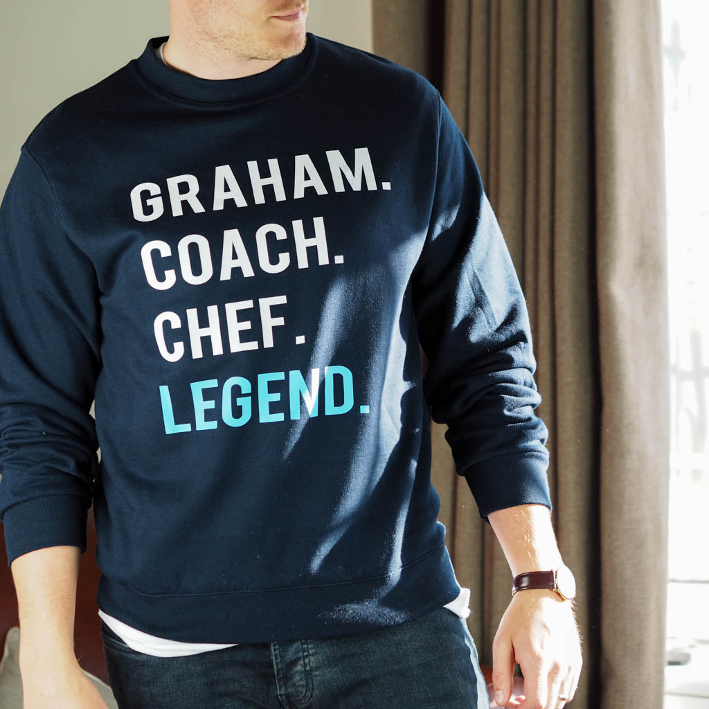 Mens personalised Legend Sweatshirt