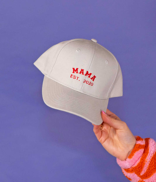 Personalised Mama EST Year Cap