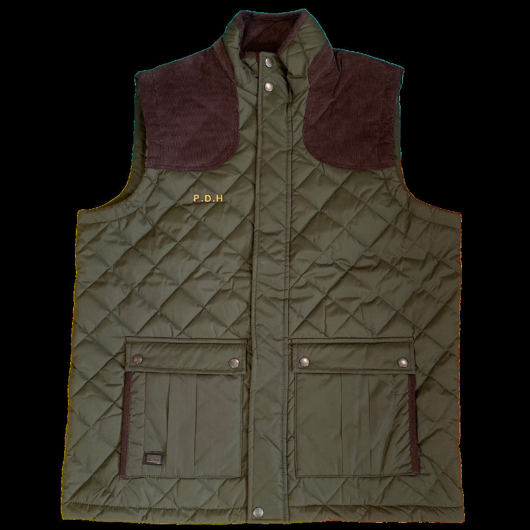 Personalised Monogram Initials Quilted Bodywarmer