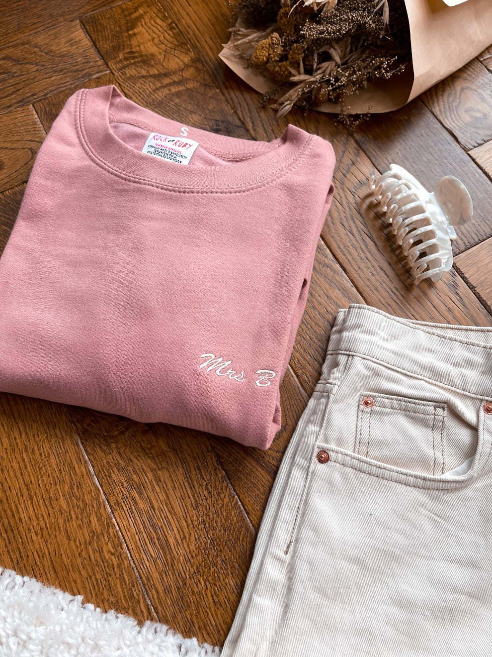 Personalised Mrs Script Sweatshirt