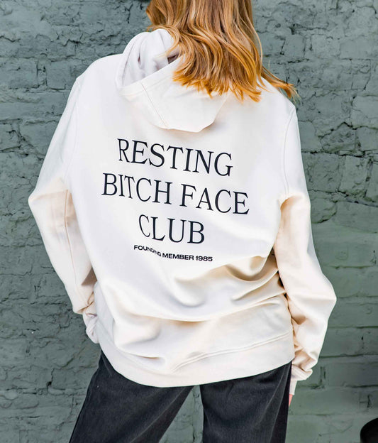 Personalised Resting Bitch Face Club Hoodie
