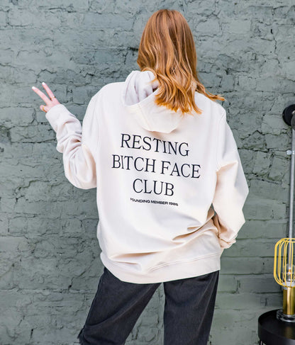 Personalised Resting Bitch Face Club Hoodie