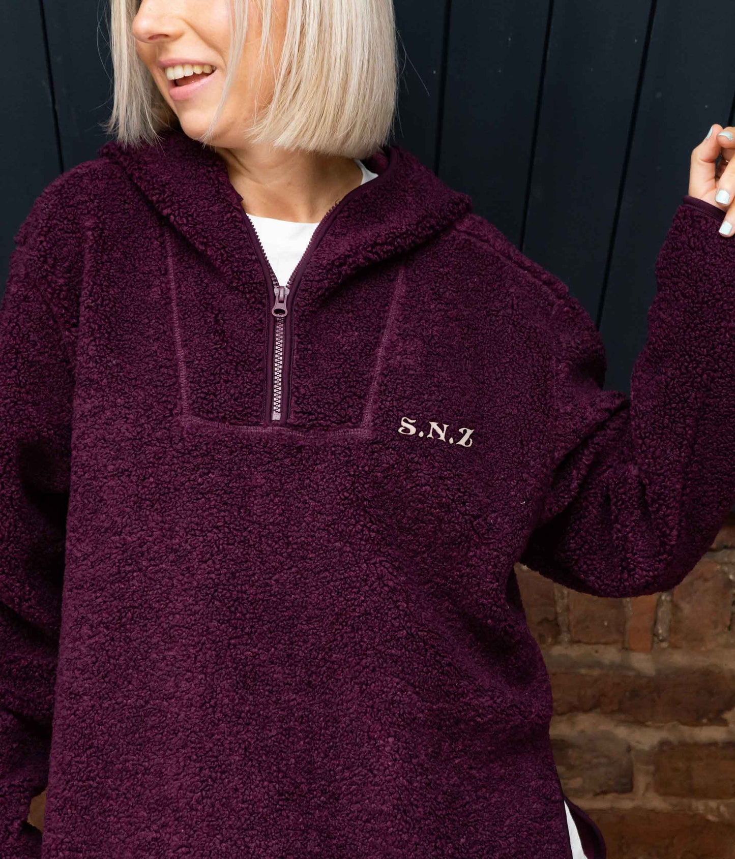 Personalised Retro Initial Fleece