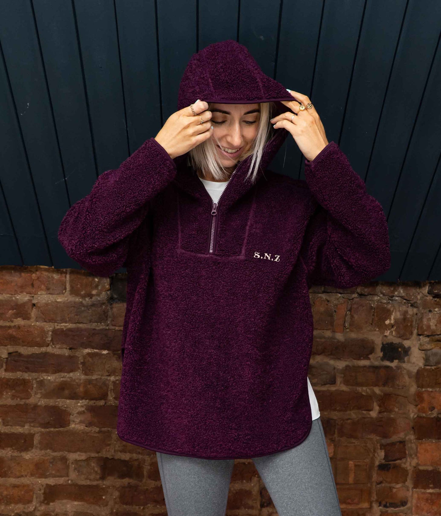 Personalised Retro Initial Fleece