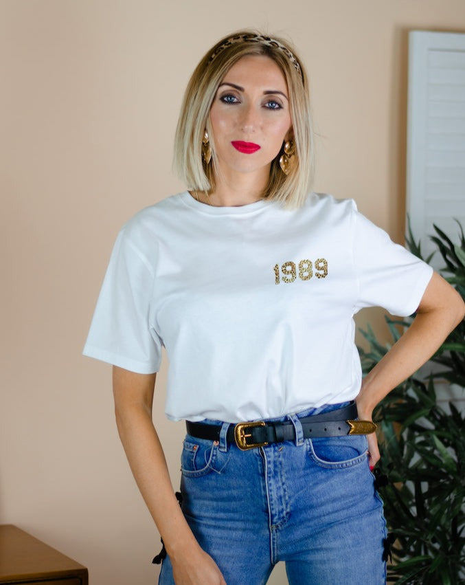 Personalised Year T-shirt Breast Pocket