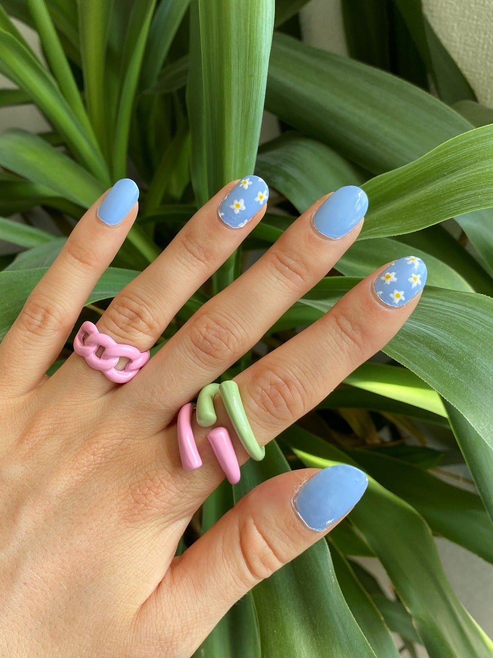 Pink Chain Link Ring
