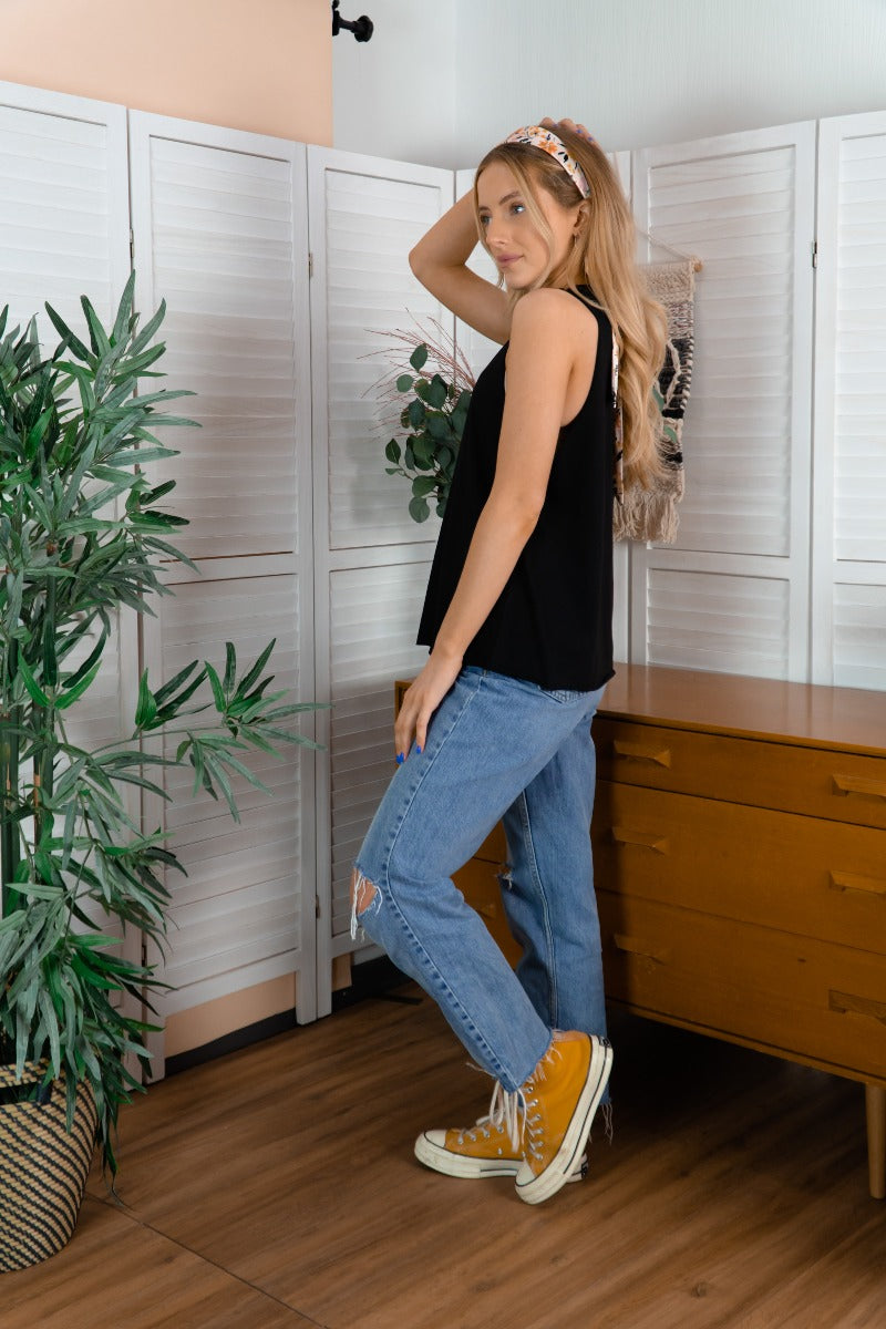 Plain Organic Slouch Vest top