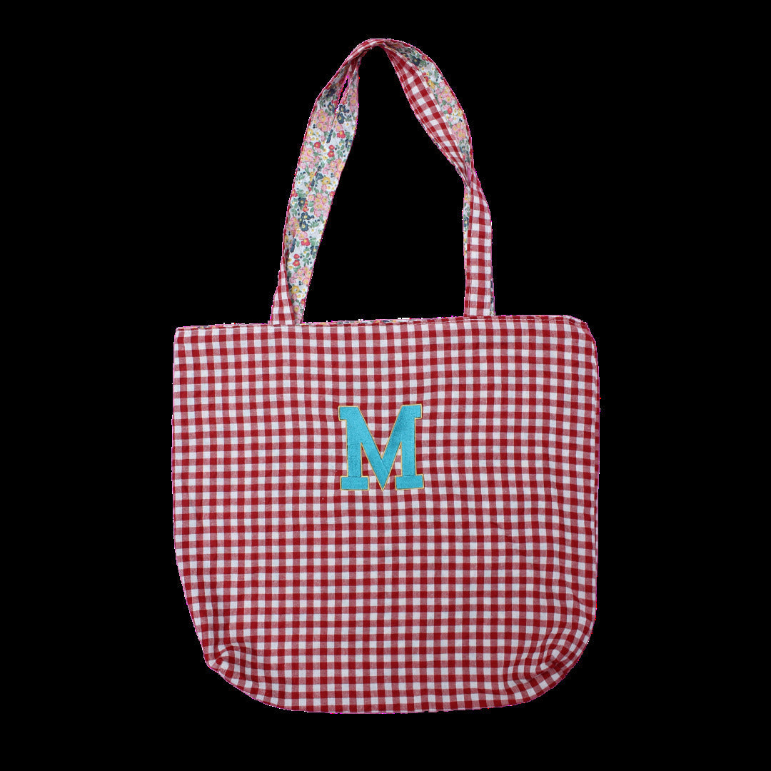 Personalised Gingham Tote Bag