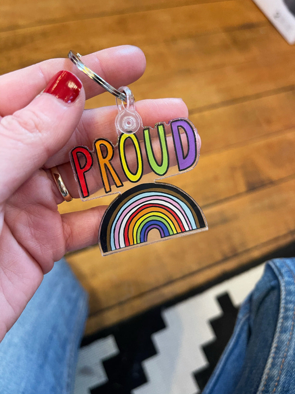 Proud Rainbow Keyring