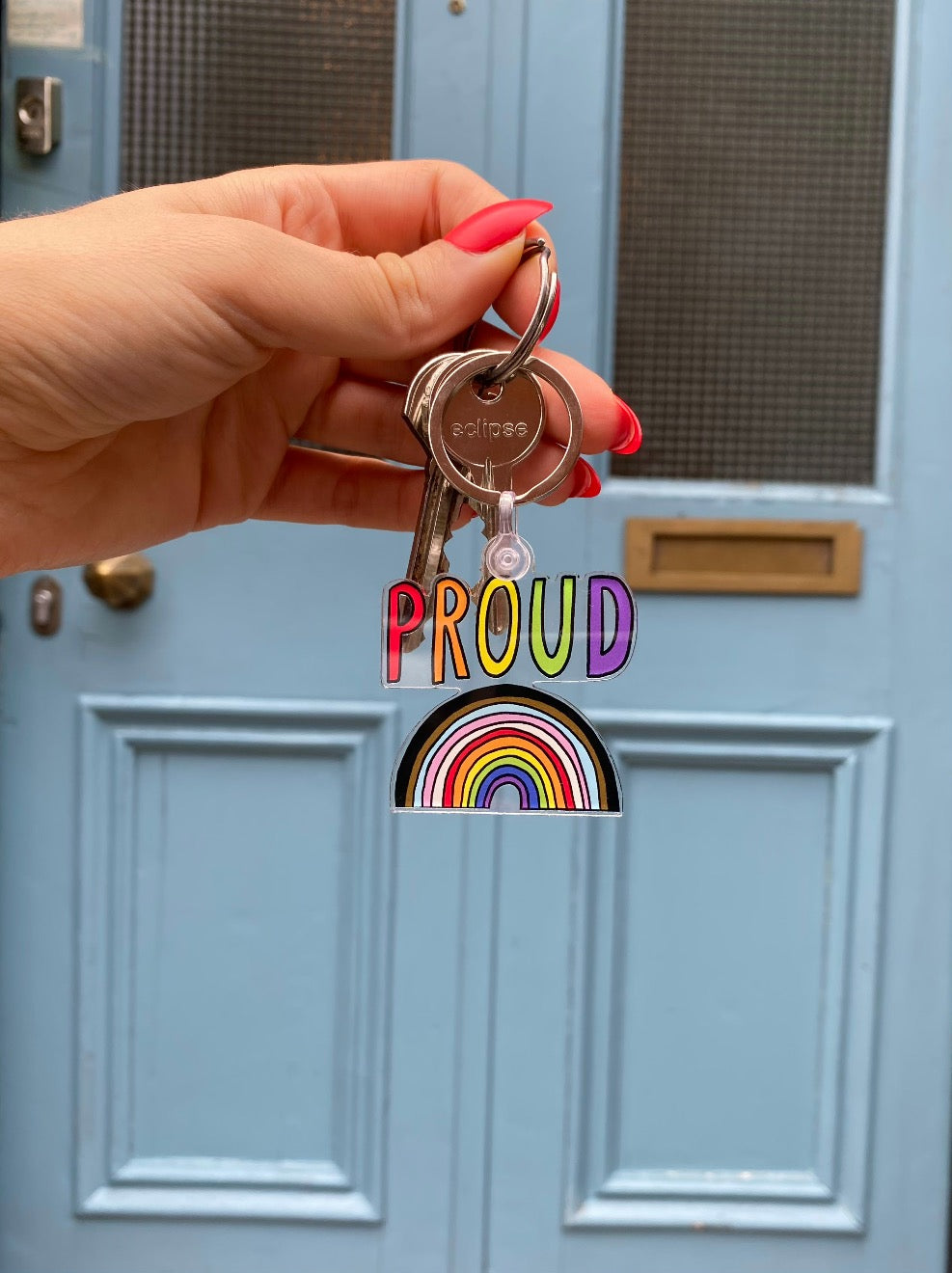 Proud Rainbow Keyring