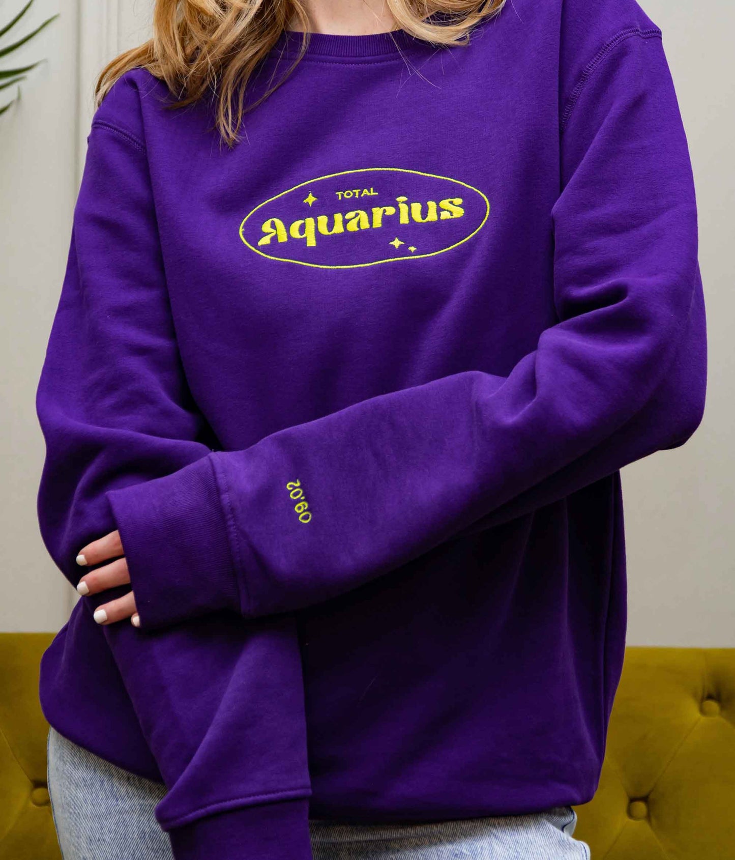 Embroidered Star Sign Sweatshirt