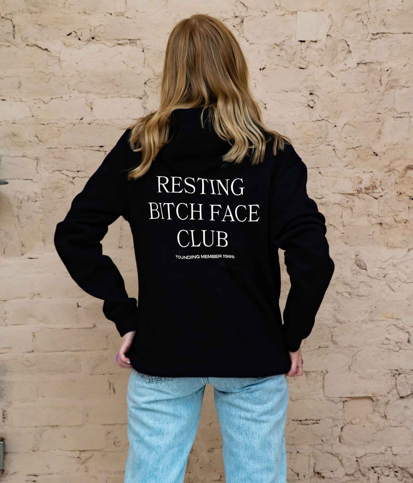 Personalised Resting Bitch Face Club Hoodie