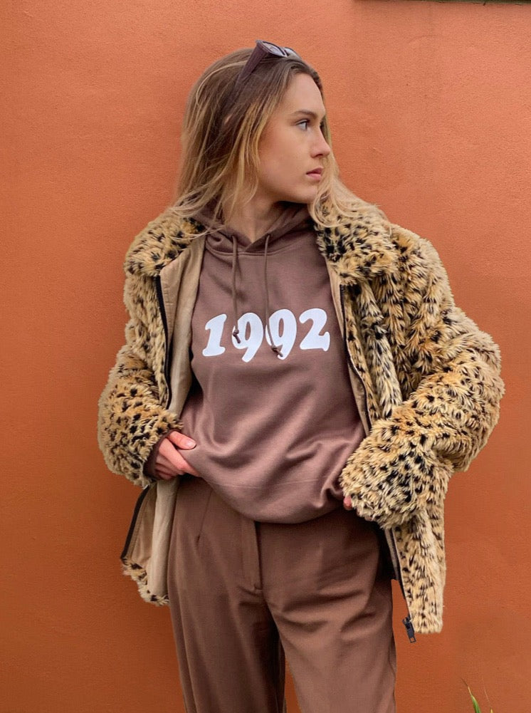 Retro Font Personalised Year Hoodie