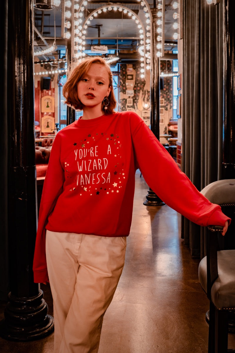 Personalised 'You're A Wizard' Christmas Jumper