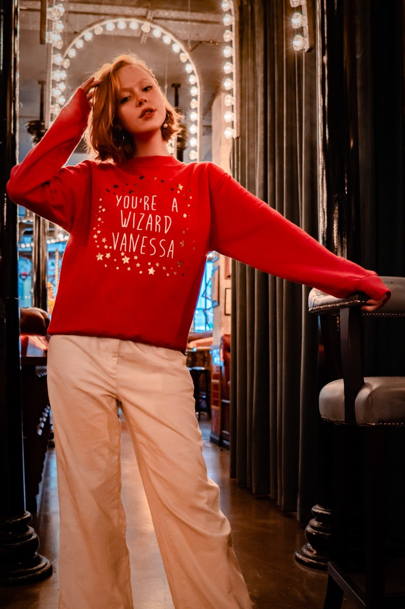 Personalised 'You're A Wizard' Christmas Jumper