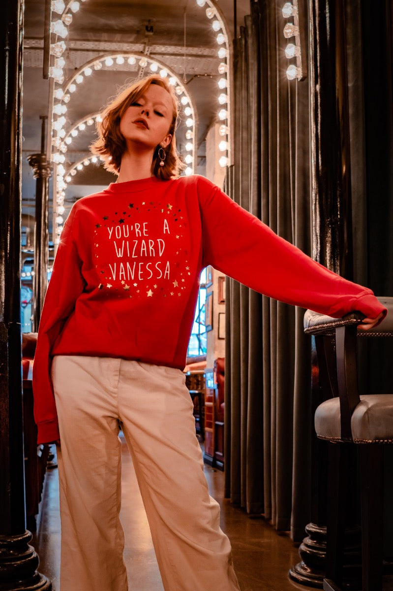 Personalised 'You're A Wizard' Christmas Jumper