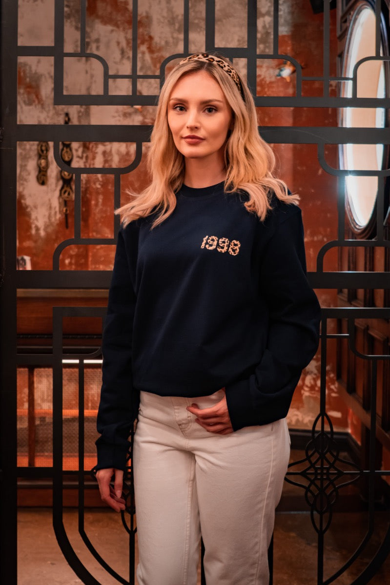 Personalised Year Sweatshirt Breast Pocket