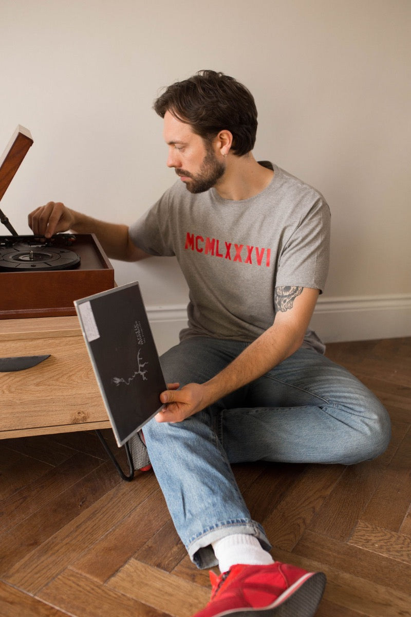 Roman Numeral Printed T-shirt