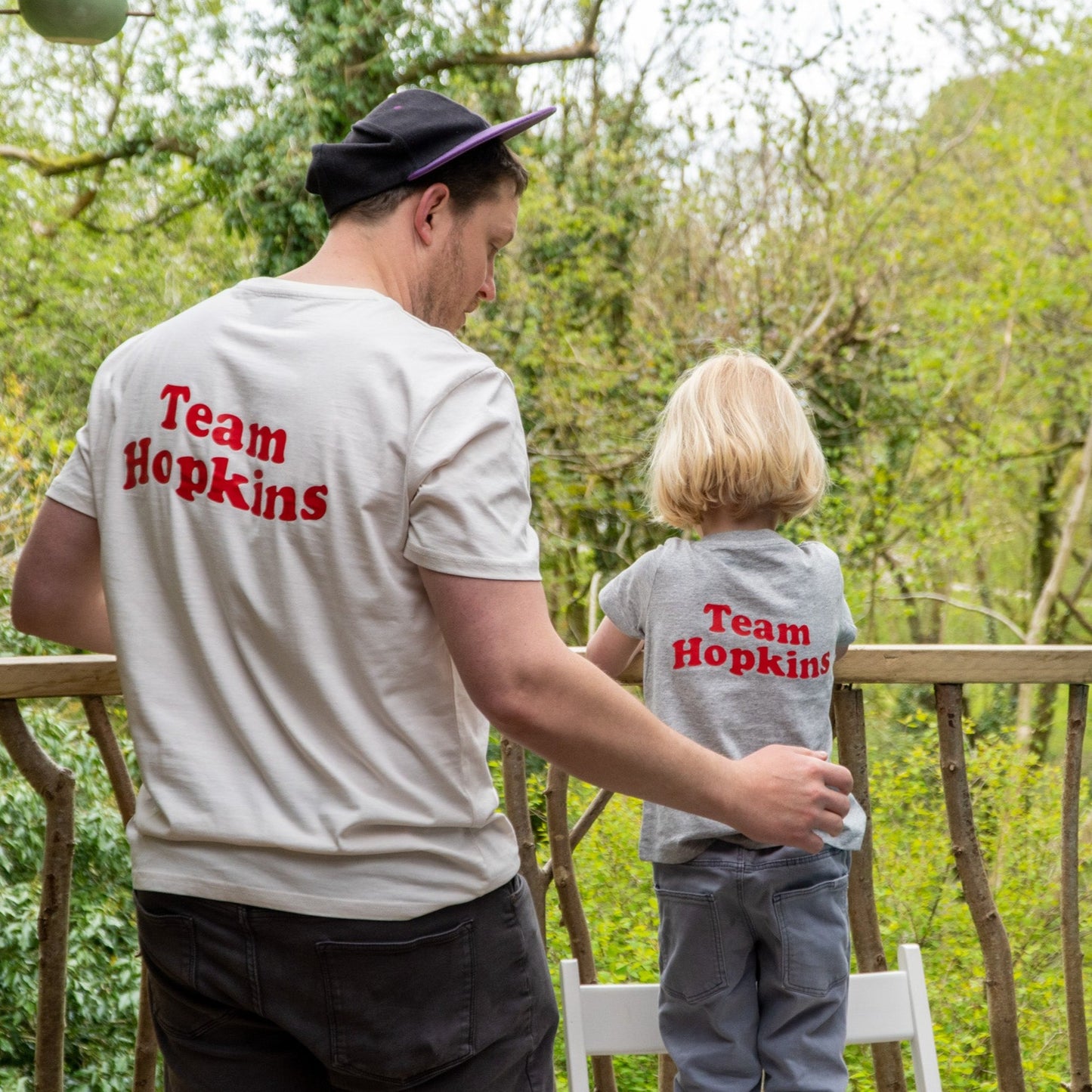 Team Name Adult And Child T Shirt Set