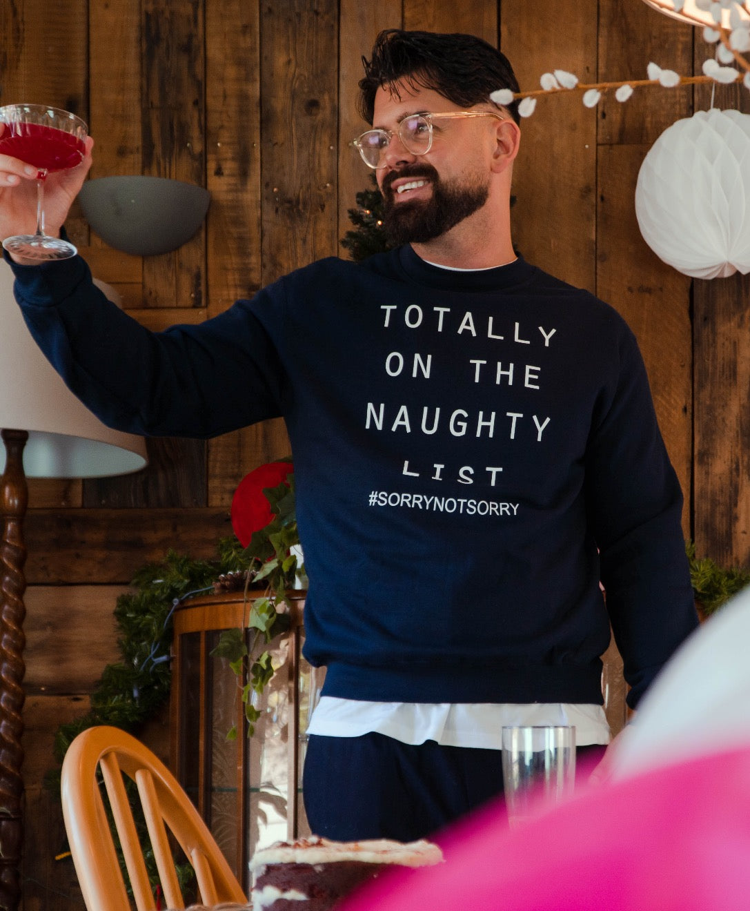 Men's Naughty List Christmas Jumper
