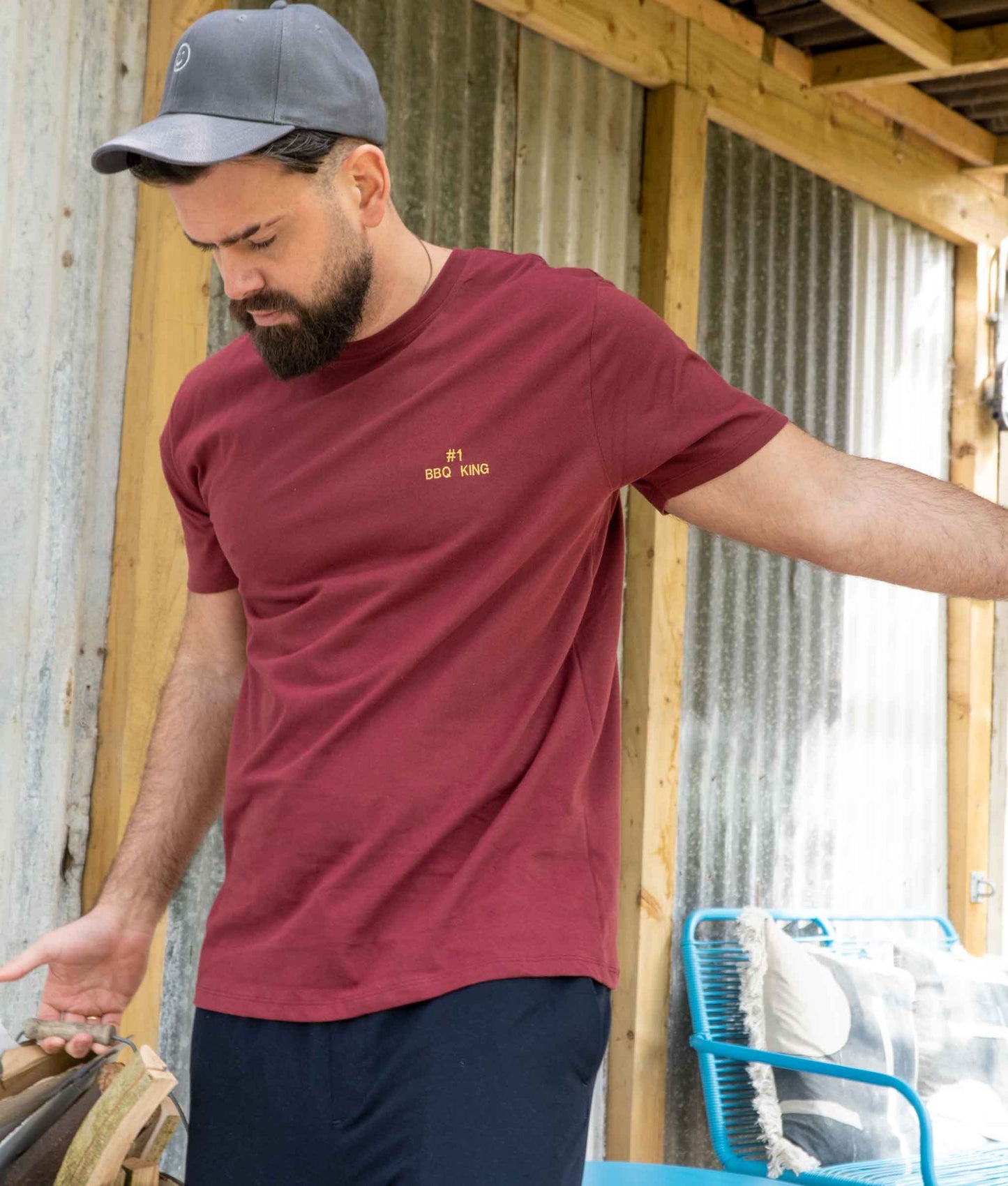 Embroidered No. 1 Personalised T-shirt