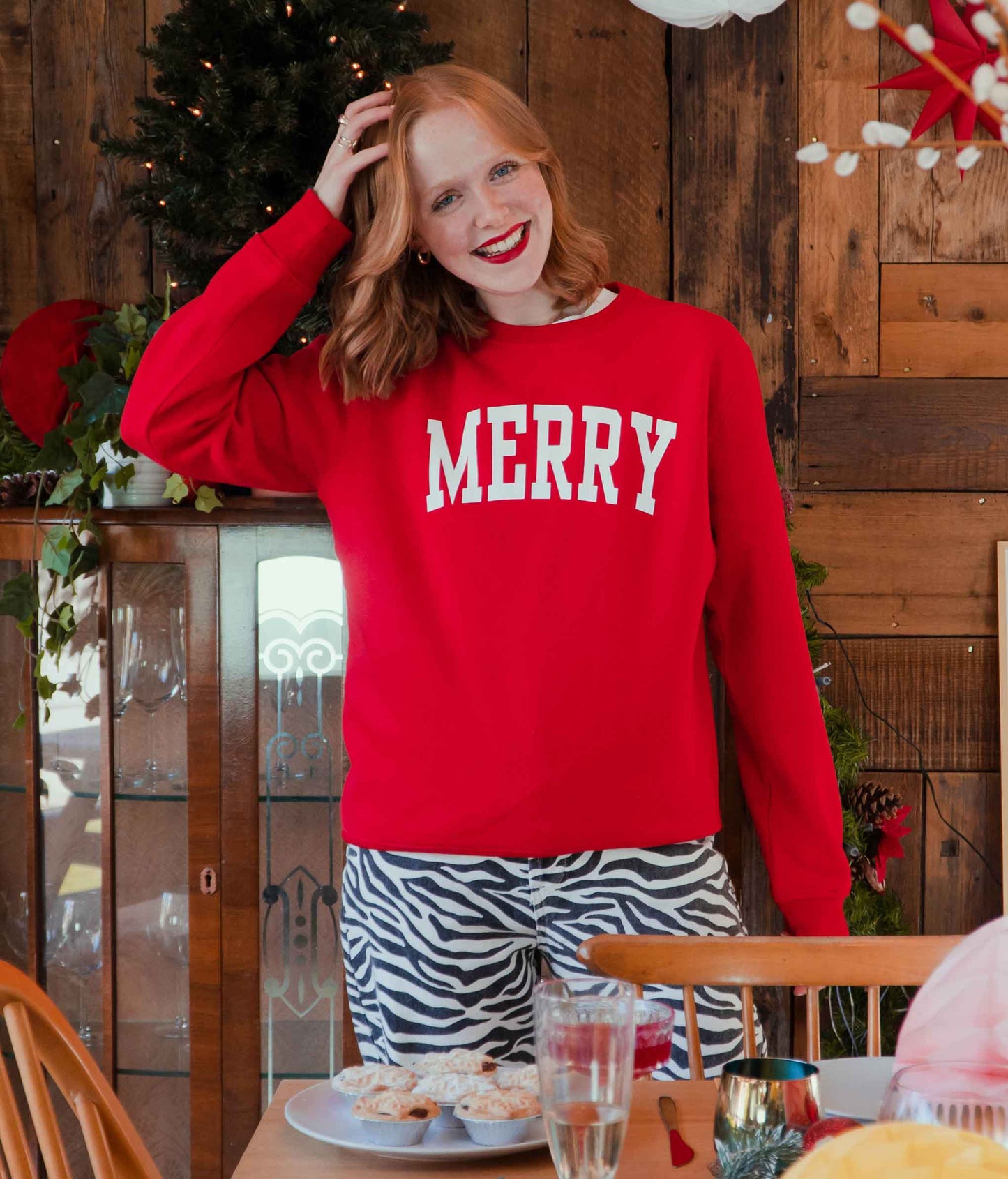 Merry Varsity Christmas Sweatshirt