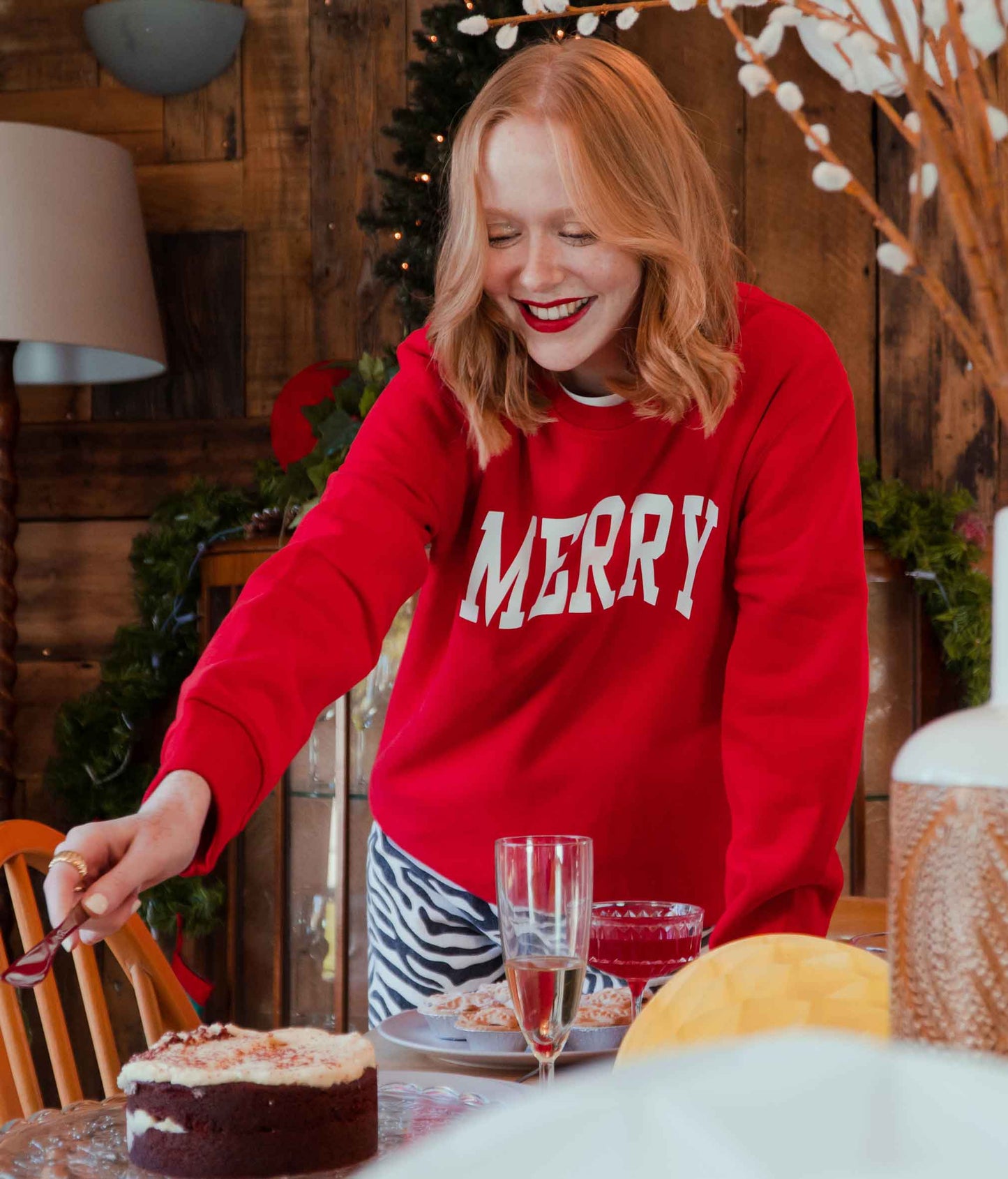 Merry Varsity Christmas Sweatshirt