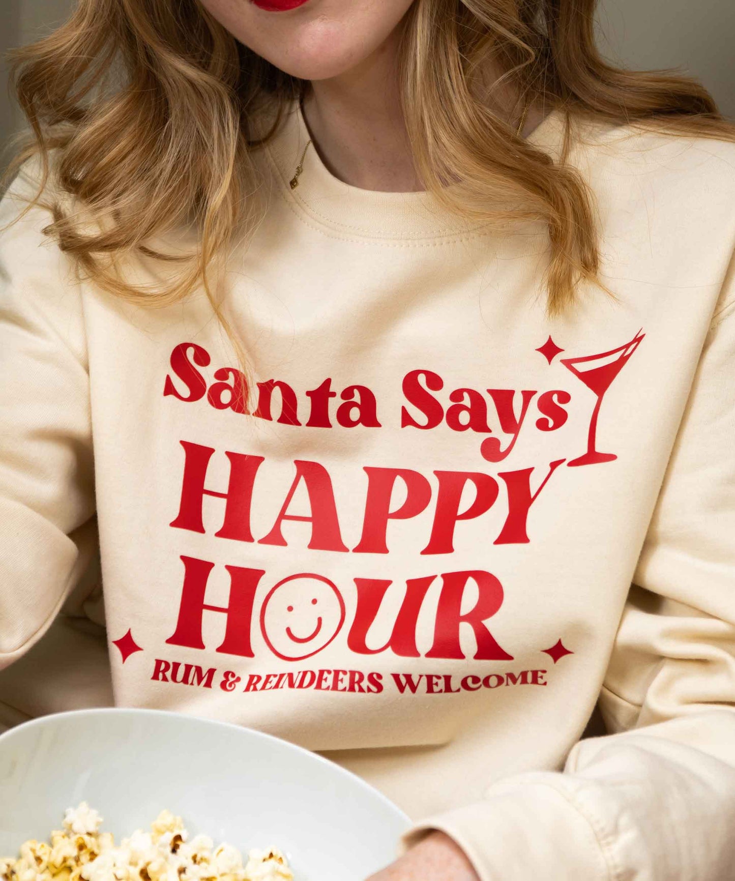Santa Says Happy Hour Christmas Jumper