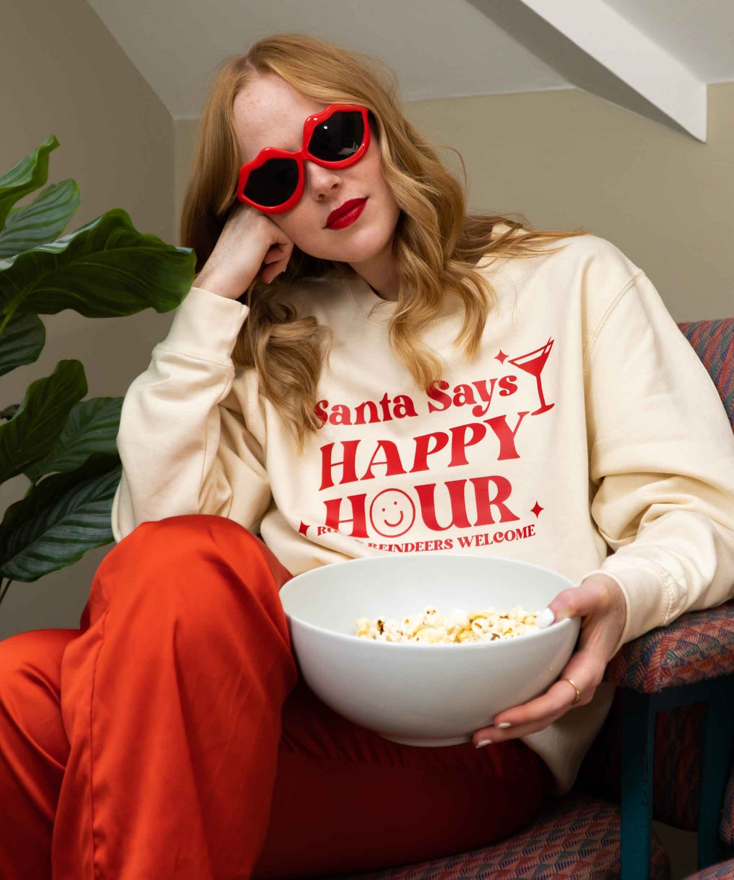 Santa Says Happy Hour Christmas Jumper