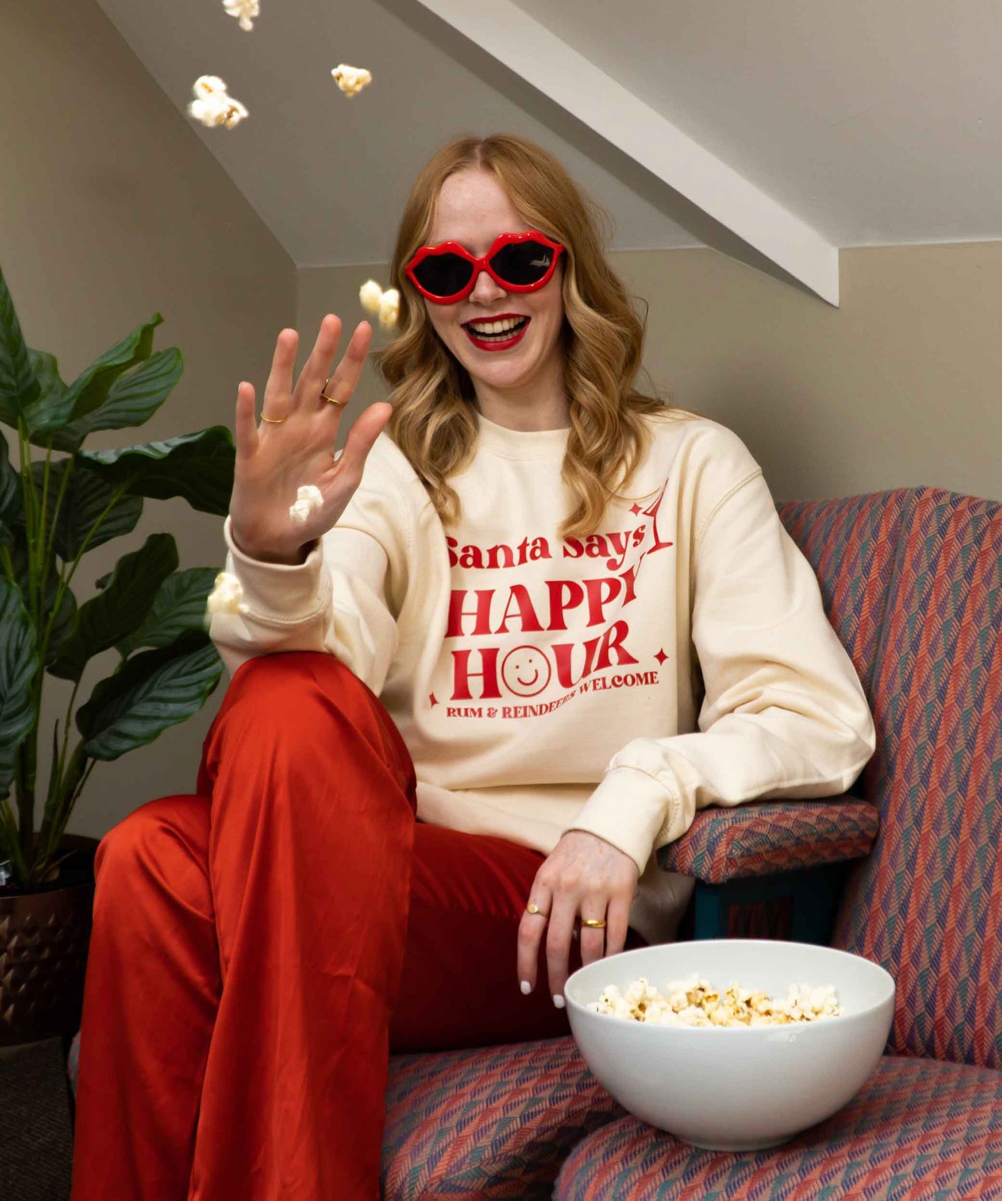 Santa Says Happy Hour Christmas Jumper