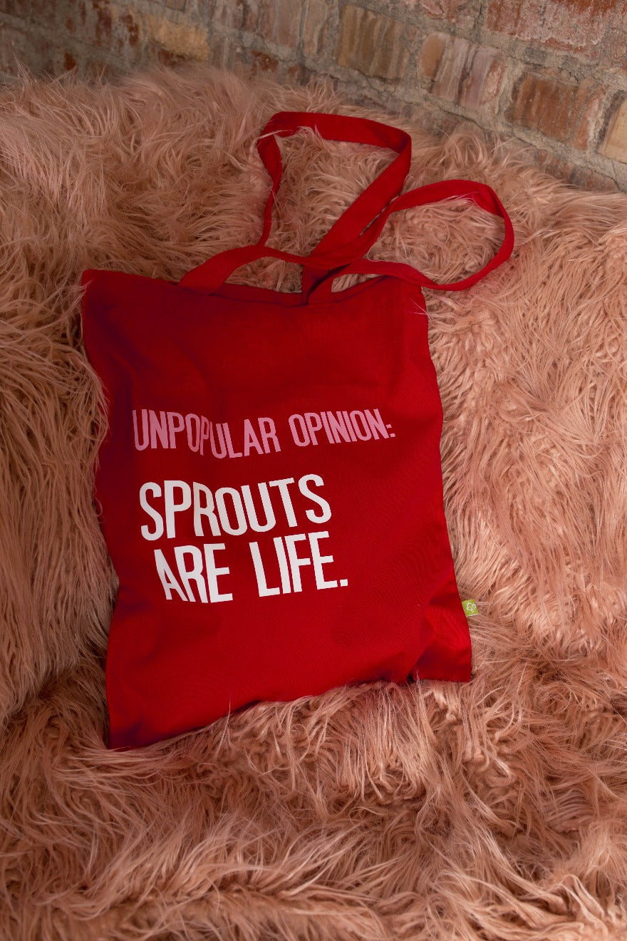 Personalised Unpopular Opinion Sprouts are Life Christmas Tote Bag - SALE