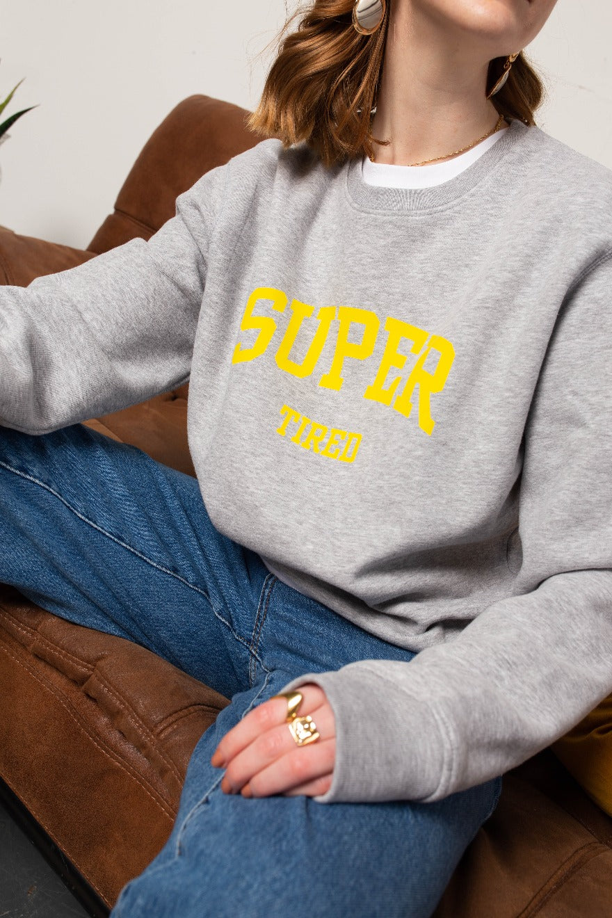 Super Tired Varsity Sweatshirt