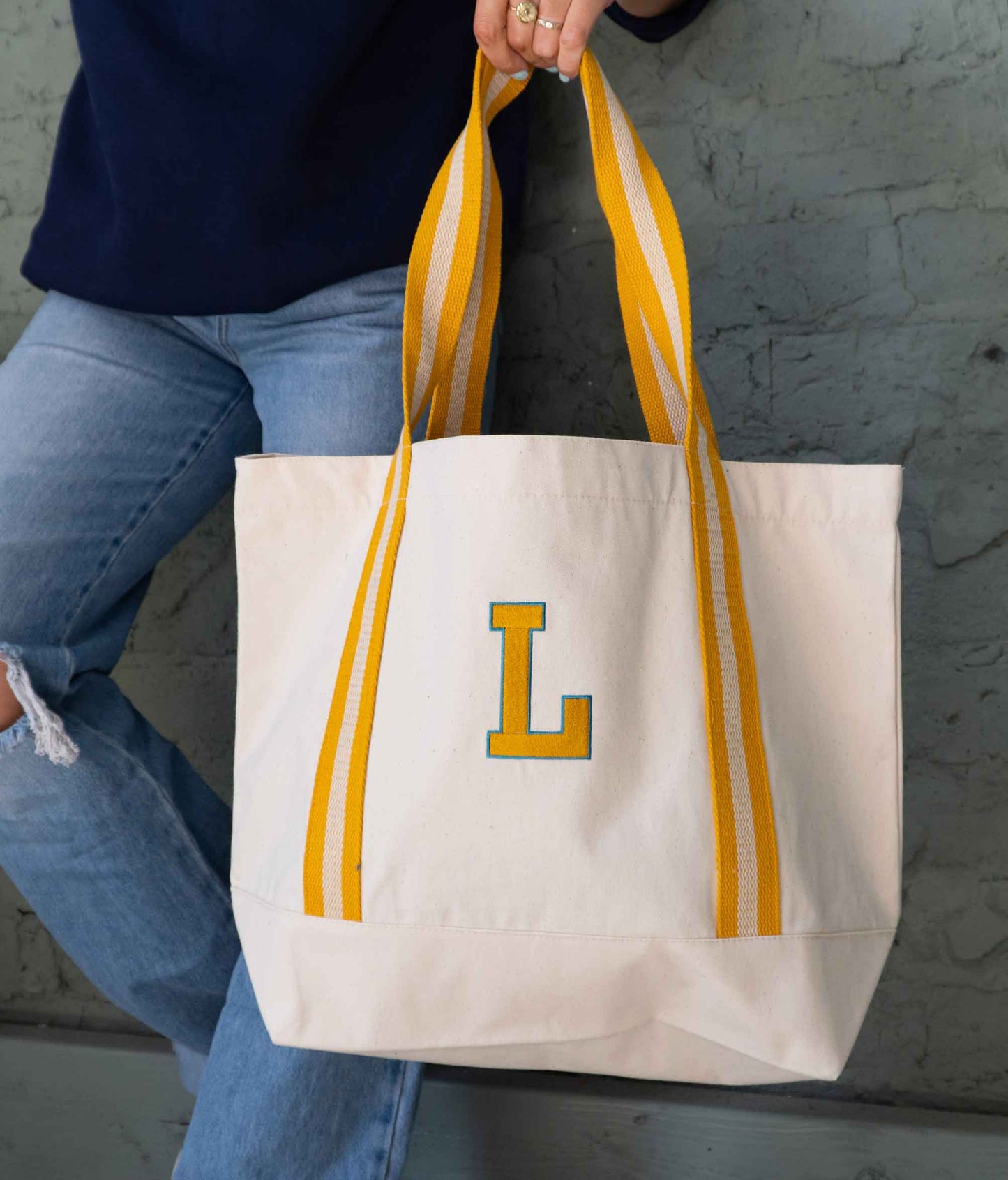 Personalised Varsity Letter Boat Bag