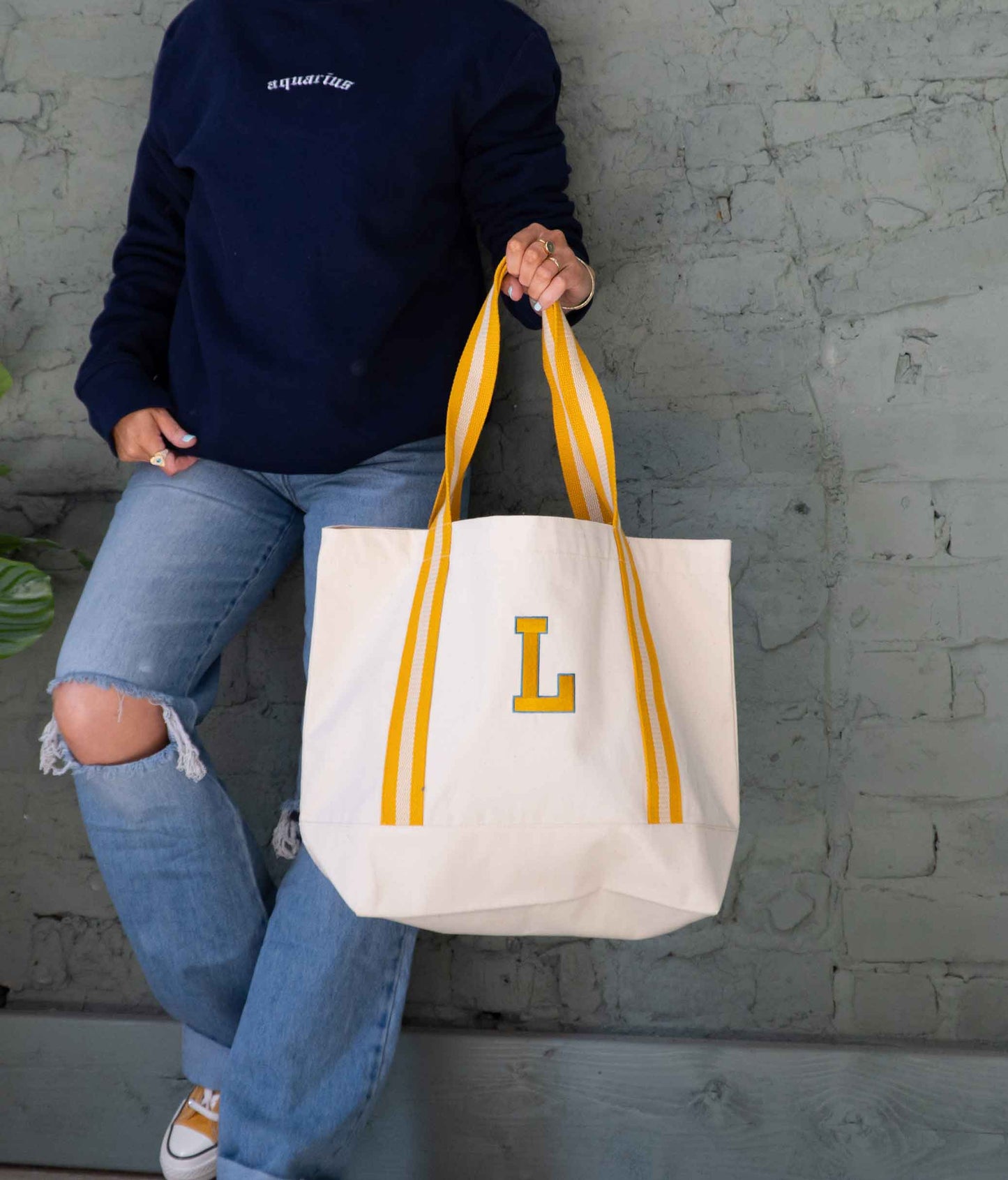 Personalised Varsity Letter Boat Bag