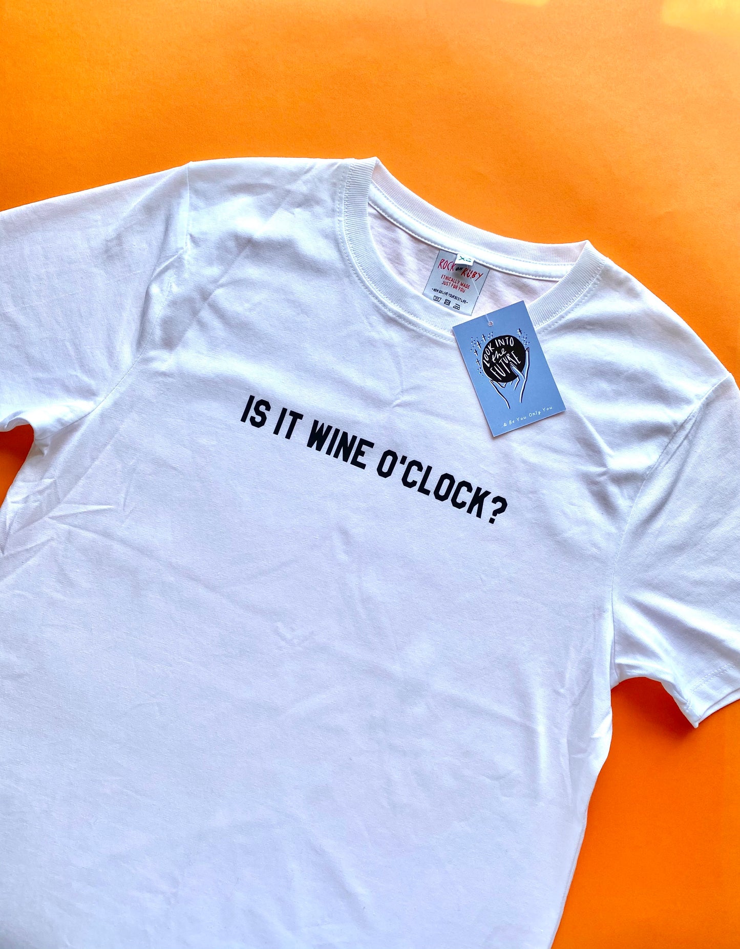 XS White Wine O'Clock T-Shirt