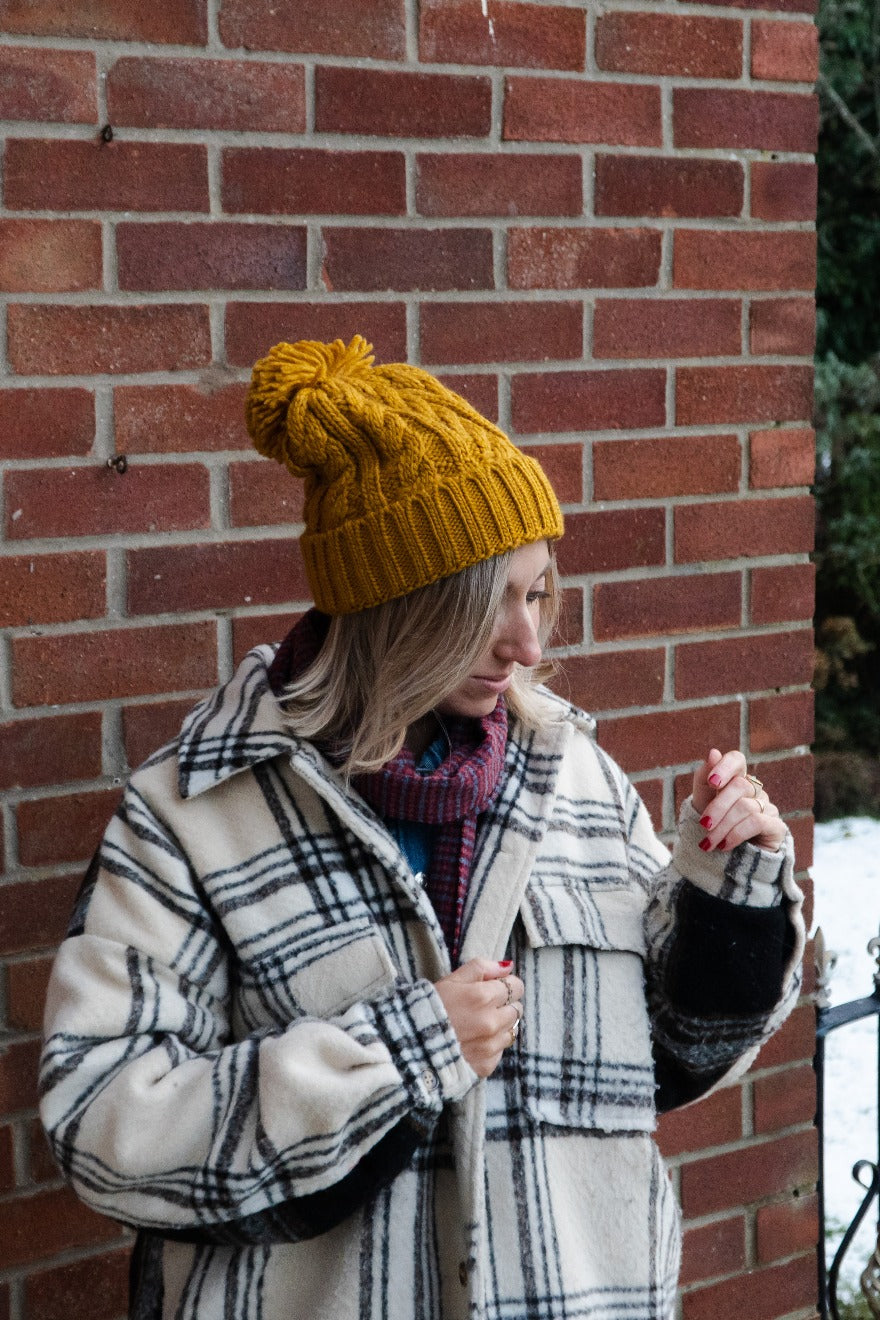 Unisex Personalised Embroidered Initial Bobble Hat