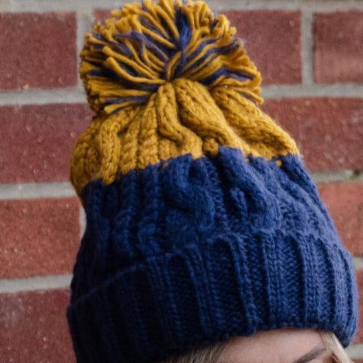 Mens Personalised Embroidered Initial Bobble Hat