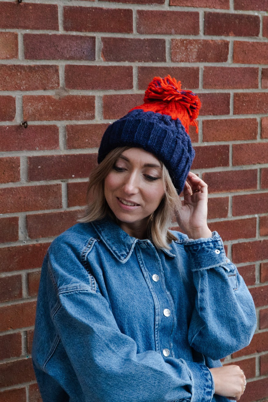 Unisex Personalised Embroidered Initial Bobble Hat