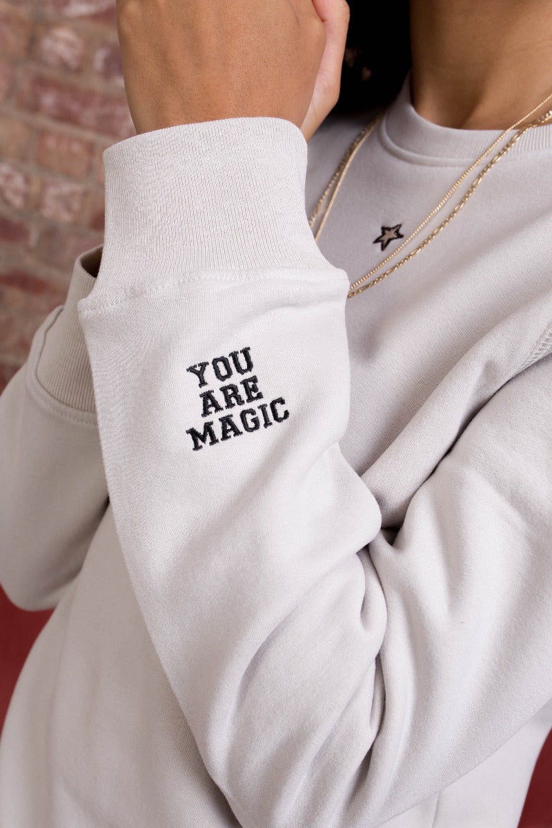 Embroidered You are Magic Star Sweatshirt