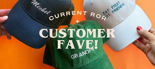 Current Customer Fave: Custom Caps!