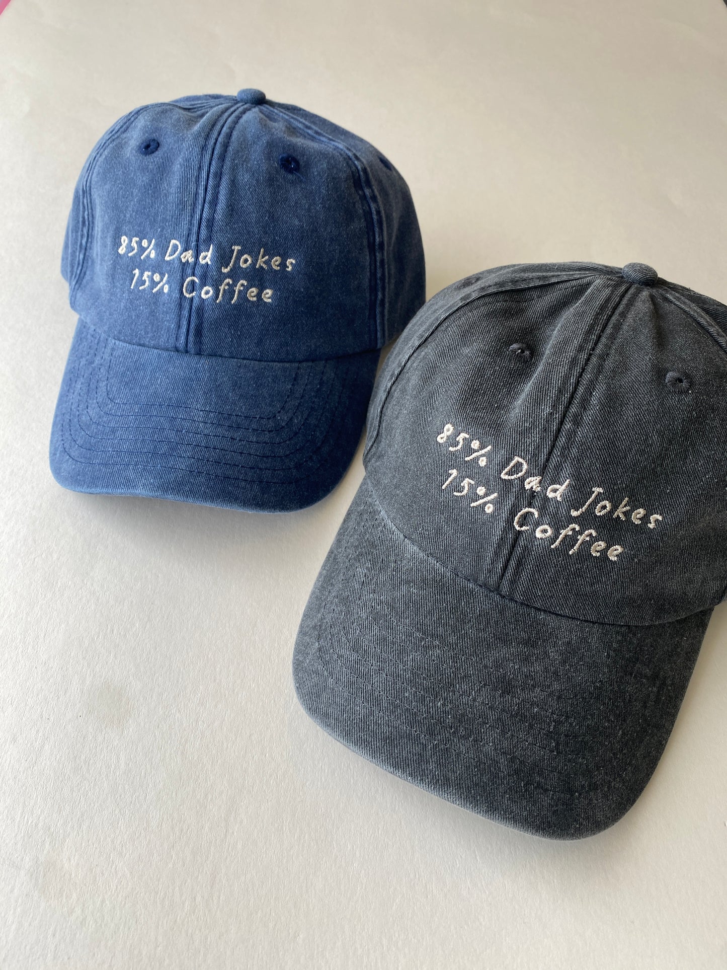 85% Dad Jokes 15% Coffee Slogan Cap