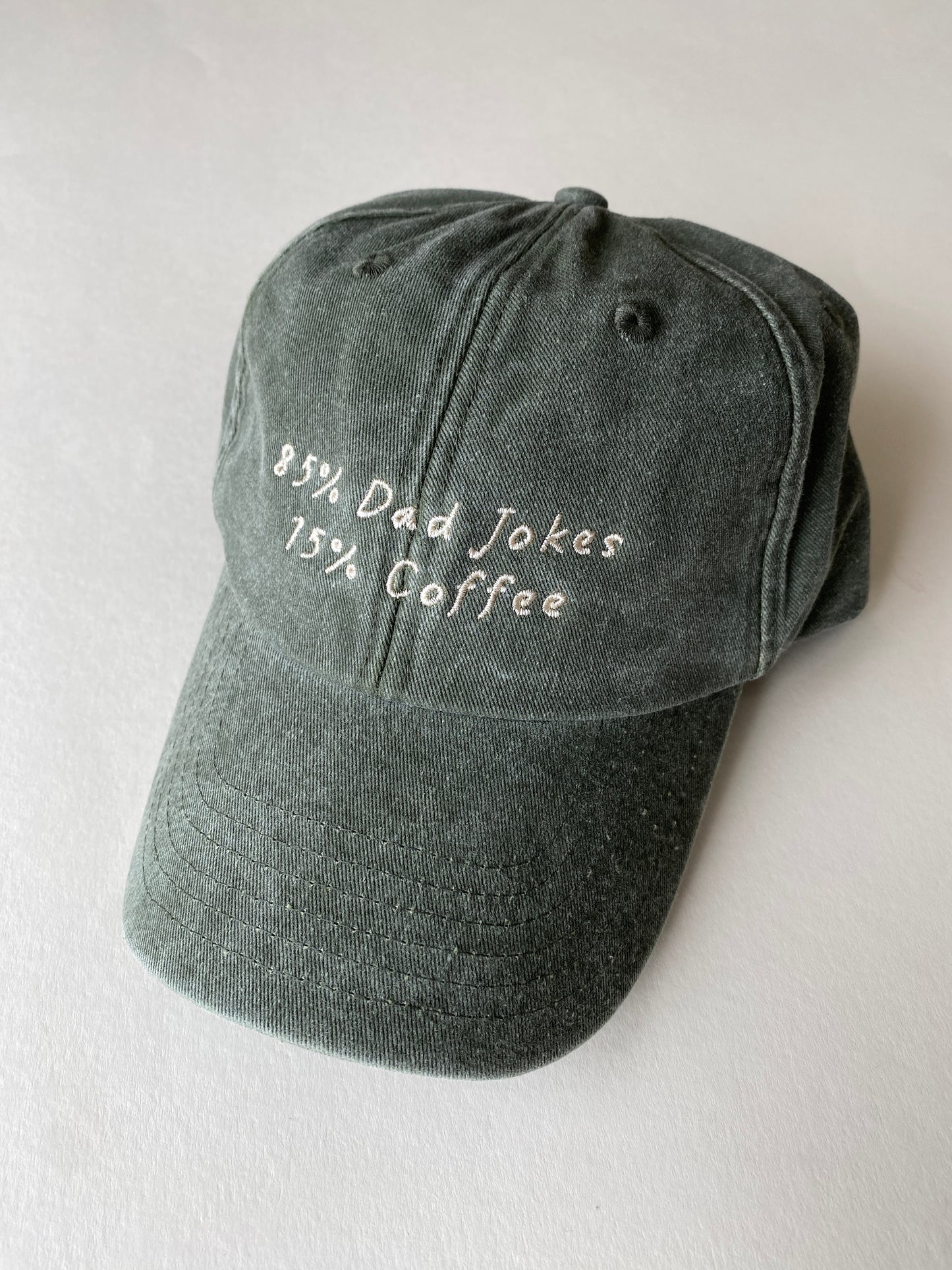 85% Dad Jokes 15% Coffee Slogan Cap